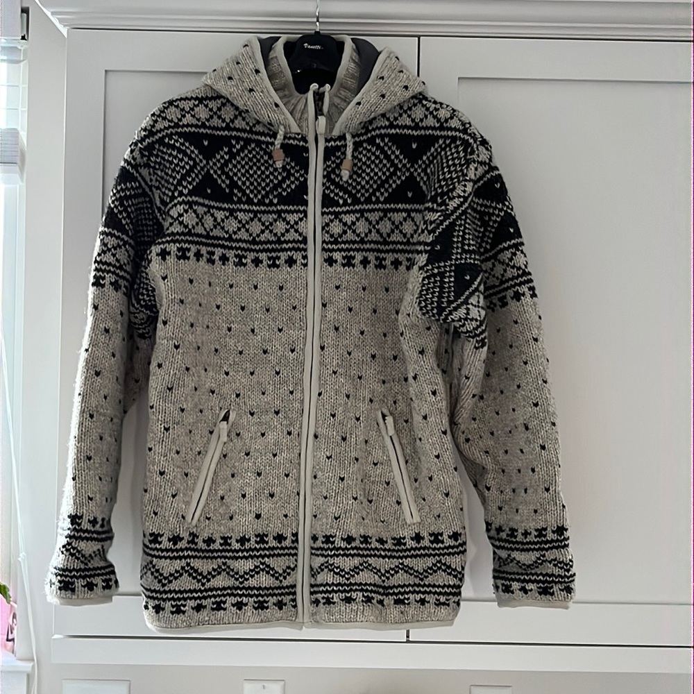 Mens XL wool sweater jacket.